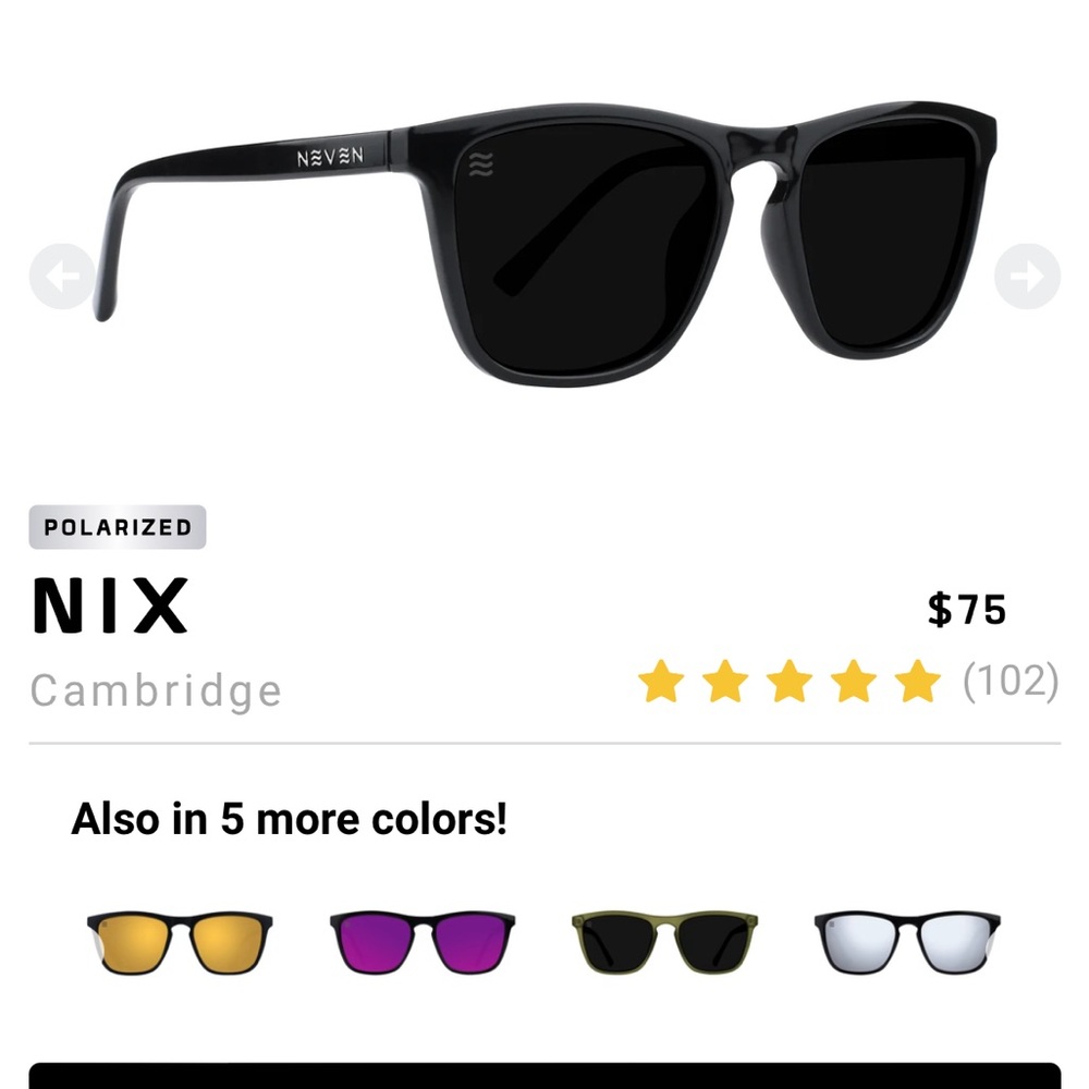 NWT NEVEN EYEWEAR NIX
Cambridge